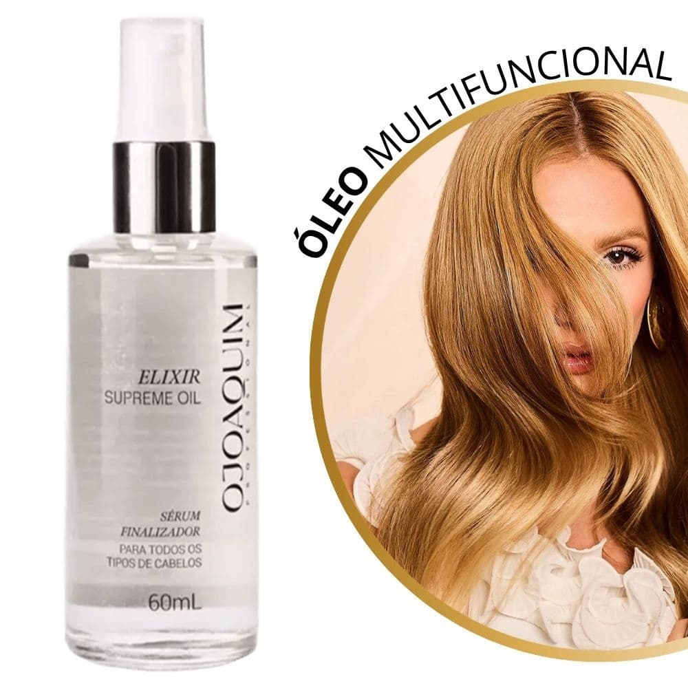 Óleo Sérum Finalizador Elixir Supreme Oil 60ml OJoaquim Professional - Hidratação, Nutrição e Umectação