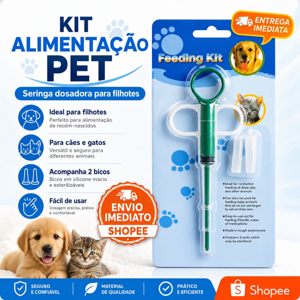 Aplicador de Comprimidos PetDose para Cães e Gatos – Remédios e Cápsulas
