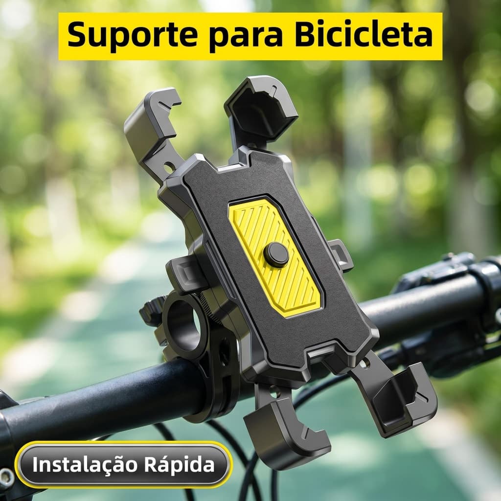 Suporte Celular Universal para Moto e Bicicleta Fixação Firme