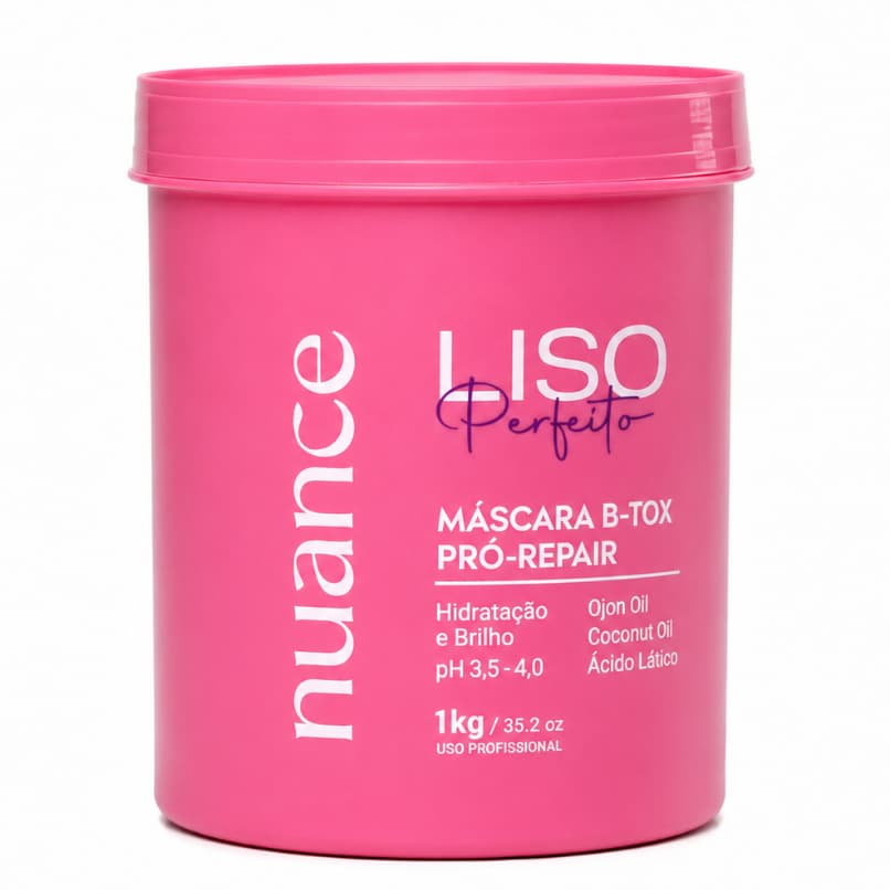 Botox Capilar Liso Perfeito Nuance Professional 1kg Alisamento e Redução de Volume