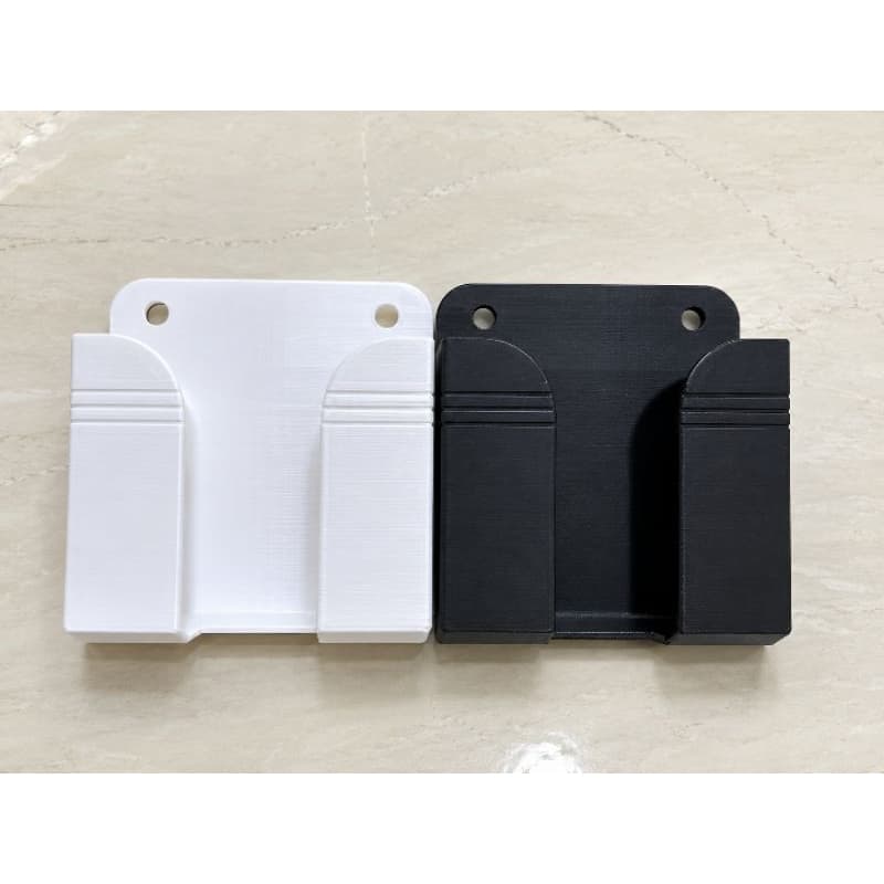 Suporte para Celular de Parede 3D | Organizador para Carregar Celular | Porta Celular | Preto e Branco