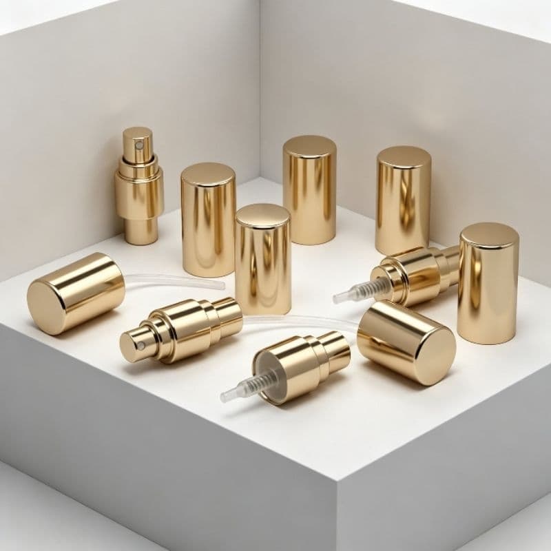 10 válvulas spray luxo dourada Rosca 13 para perfume
