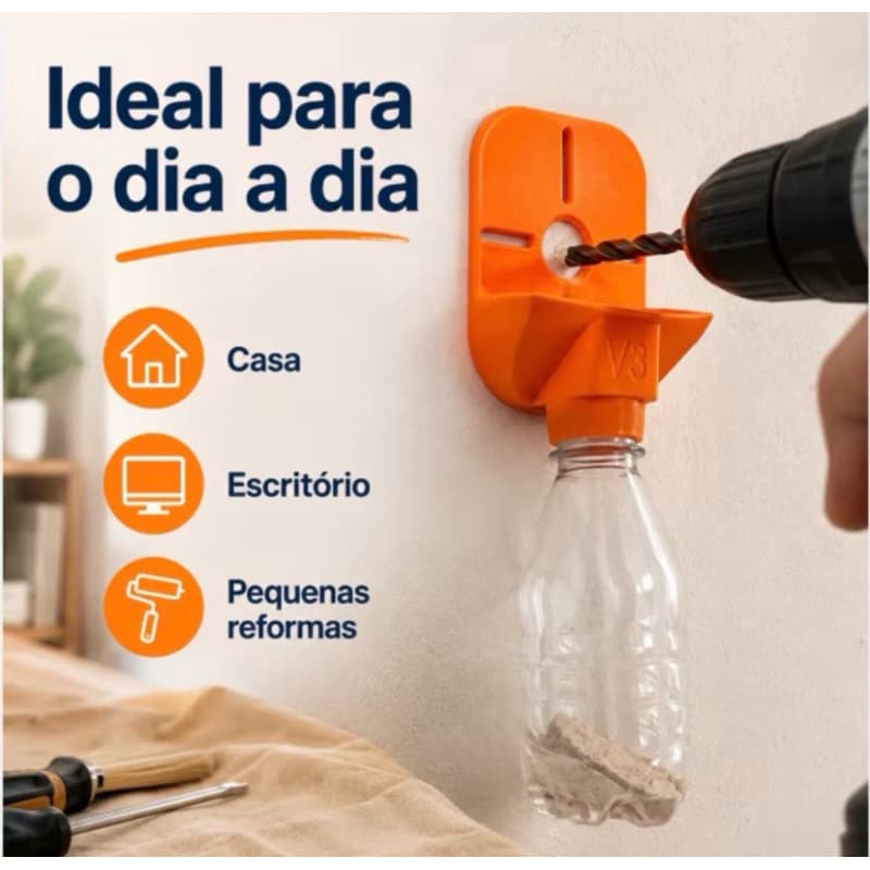 Coletor de Pó para FuradeiraNunca Mais Limpe Poeira Após Furar a Parede – Coletor Inteligente para Furadeira