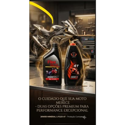 Óleo de motor 20w50 Oxford / flex 4T Mineral 1 Litro / Motocicletas Motos