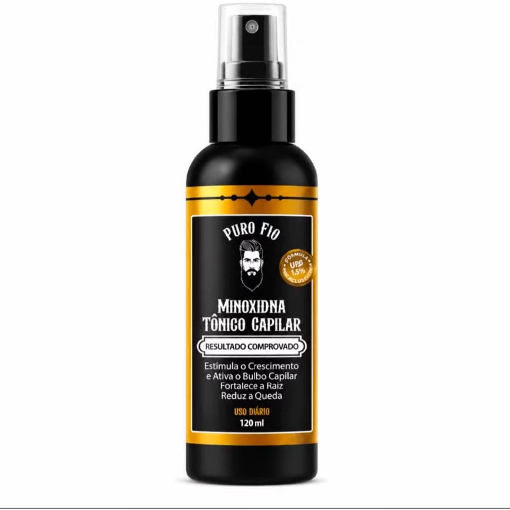 Tônico Capilar Antiqueda Puro Fio 120ml - Estimula Crescimento, Fortalece Raiz, Reduz Queda