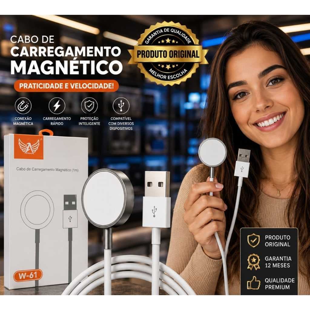 Carregador por INDUÇÃO para modelos Smart iWatch Altomex AW-61