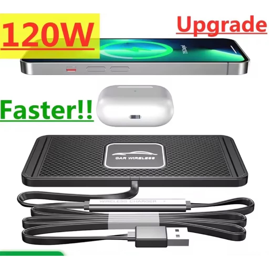 Carregador Sem Fio Automotivo Fast Charge 120W – Praticidade e Alta Velocidade no Seu Carro!