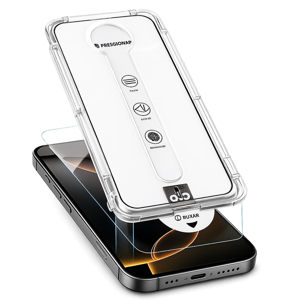 Película Vidro 5H para iPhone 17 17 Air 17 Pro 17 Pro Max Aplicação Fácil Sem Bolhas HD Alta Transparência Anti Risco