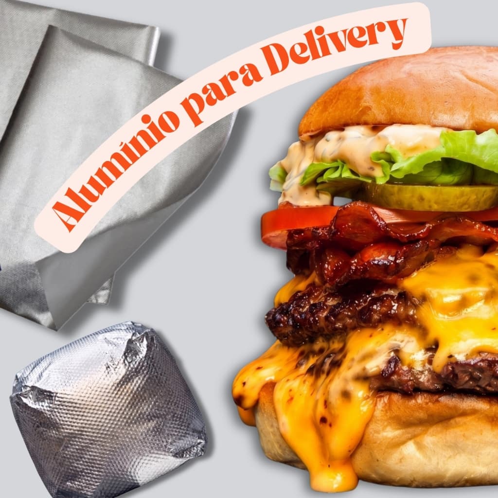 Papel Acoplado Térmico Laminado Delivery 35x40cm 250 Folhas Isola Calor Salgado Doce Lanche Ifood