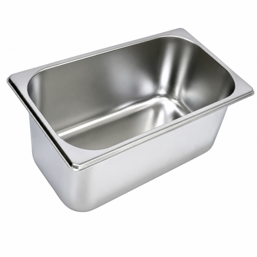 Cuba GN Gastronômica 1/3x100mm Aço Inox - 325x176x100mm