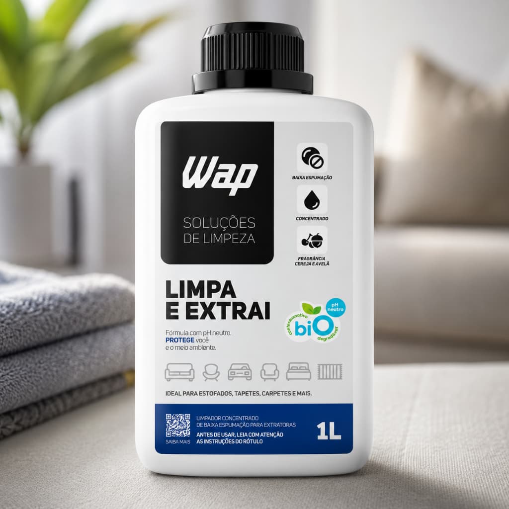 Detergente WAP Limpa e Extrai 1 Litro Baixa Espuma Para Extratoras