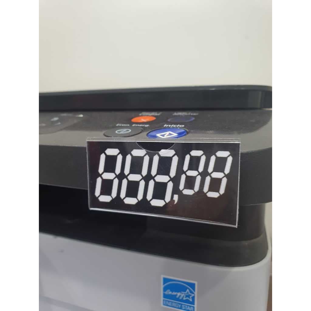 Kit 30 Unidades Precificador Preço Gavetas Etiquetas Gondola