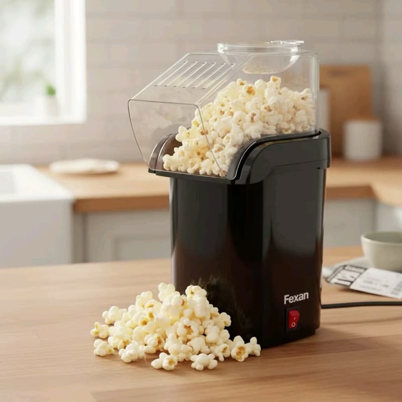 Pipoqueira Elétrica Popcorn Maker 110V/220V Pipoca Sem Óleo-