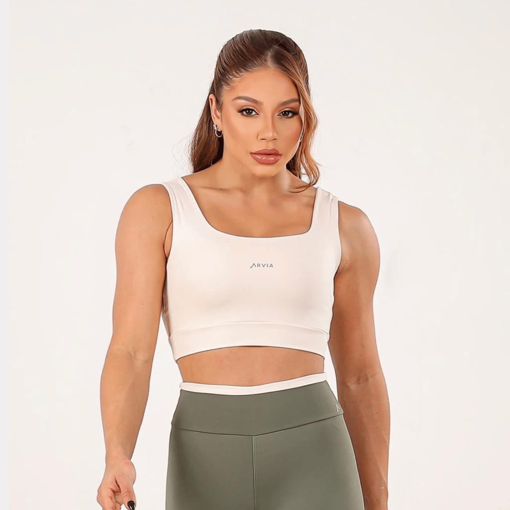 Conjunto Fitness Feminino de  Academia  Top e Legging Cintura Alta Suplex Soft em Poliamida Premium Zero Transparência