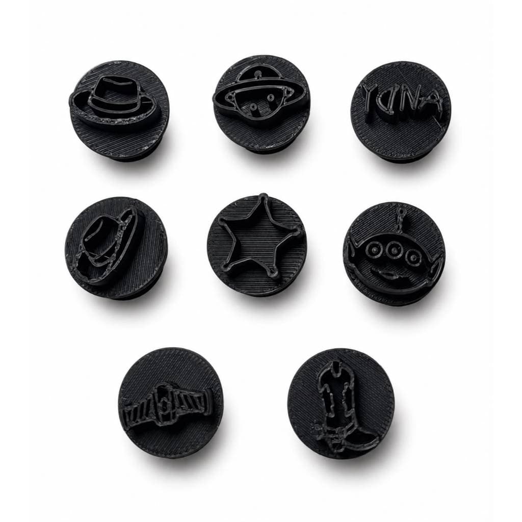 Kit com 8 Carimbos para Doces no Tema Toy Story