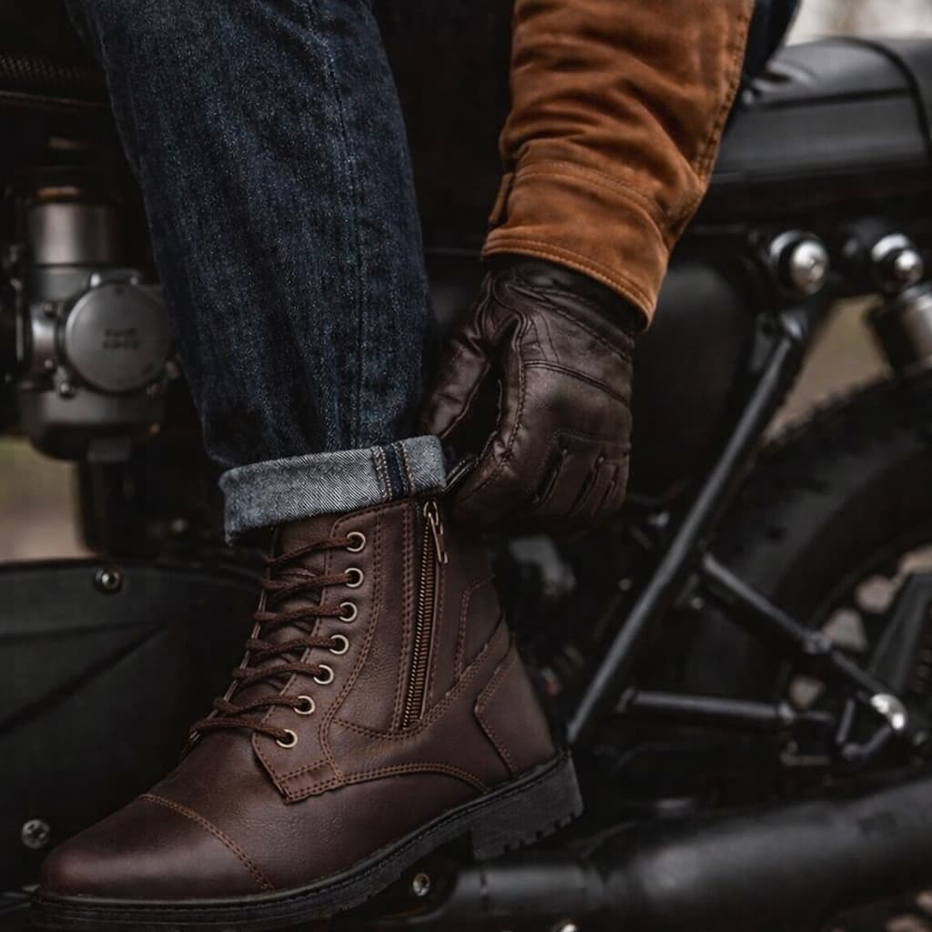 •	Bota Coturno Masculina Adventure Trilha Original Leve Com Zíper Resistente Cano Curto Botinha Casual Masculina Top