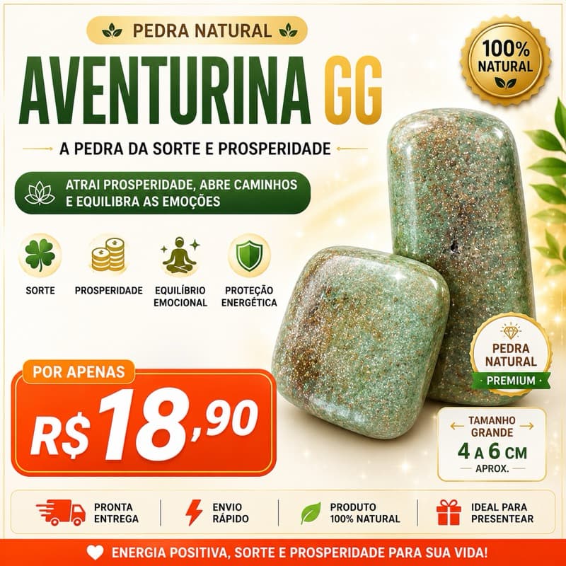 Pedra Aventurina Natural  Pedra Verde Bruta Cristal da Prosperidade Energia Cura e Proteção