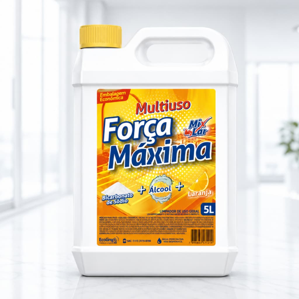 Desengordurante Limpa Chapa Box 5L Multiuso Com Bicarbonato Poderoso Limpador