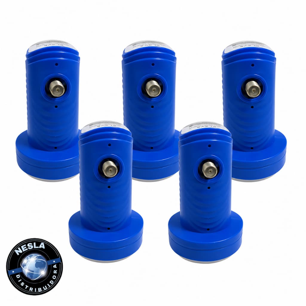 KIT - 5 LNBF SIMPLES UNIVERSAL BANDA KU ELSYS ORIGINAL PARA ANTENA PARABÓLICA