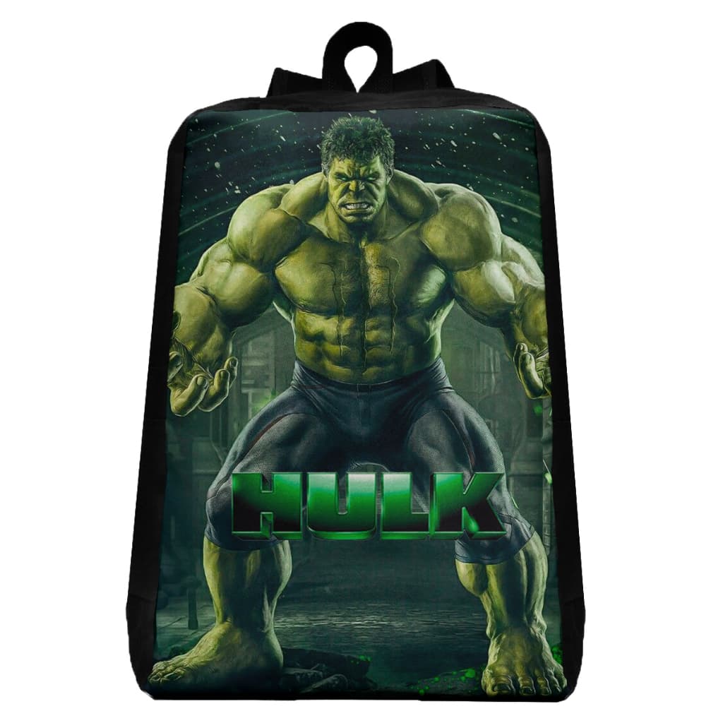 Mochila Escolar Infantil Super-Herói Ruck  Verde Resistente Escolar Passeio Dia a Dia
