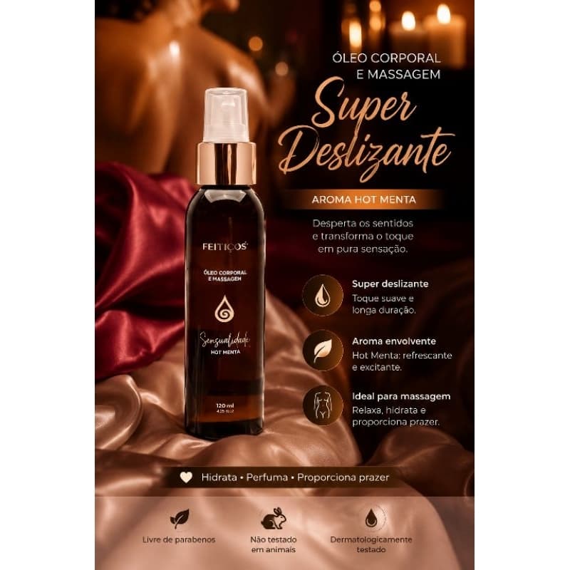 Óleo para massagem corporal