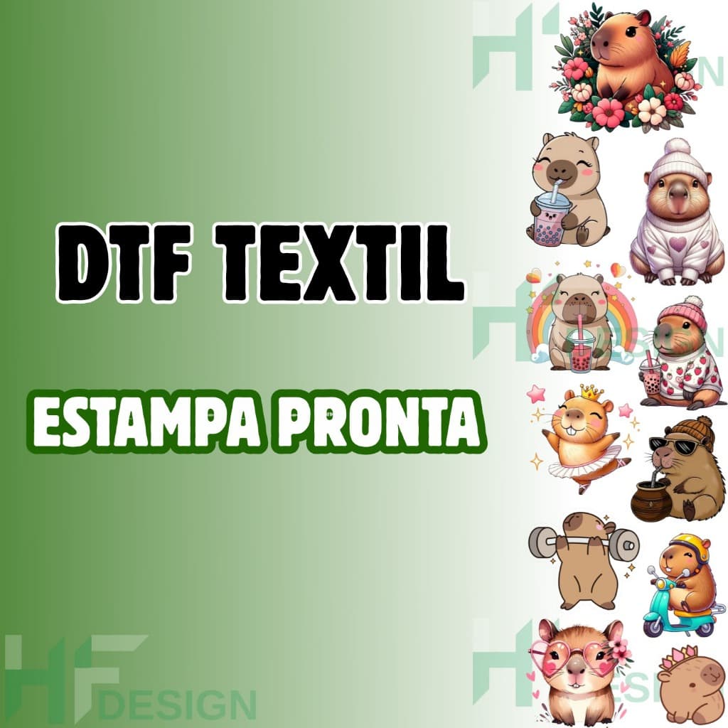 DTF Textil Apliques Termocolantes Estampas Impressao Pronta Para Camisetas e Tecidos Personalizados Ref:620 Envio Rapido