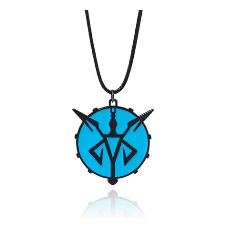 Colar Pingente Los Illuminados Resident Evil 4 Azul