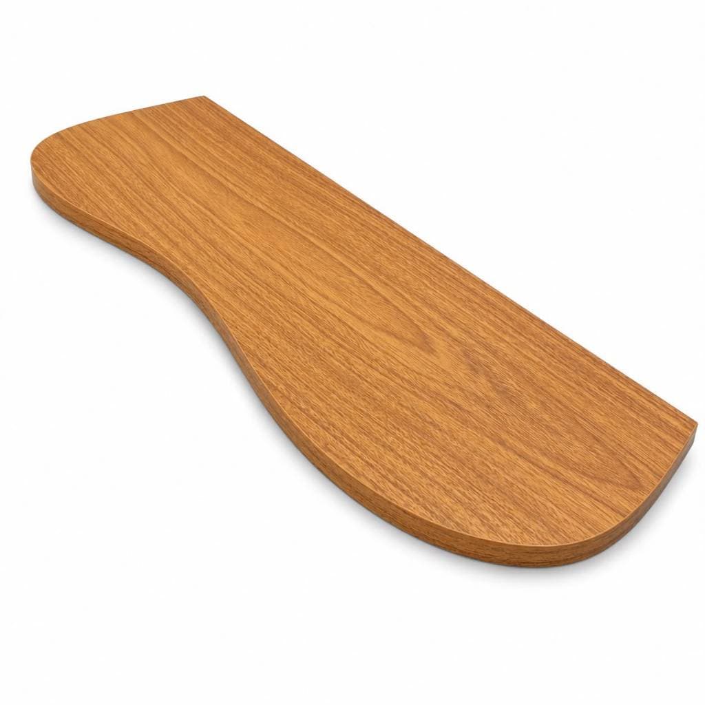 Prateleira Orgânica 20x60cm MDF Louro Freijó 18mm Suporte Invisível Decorativa De Parede