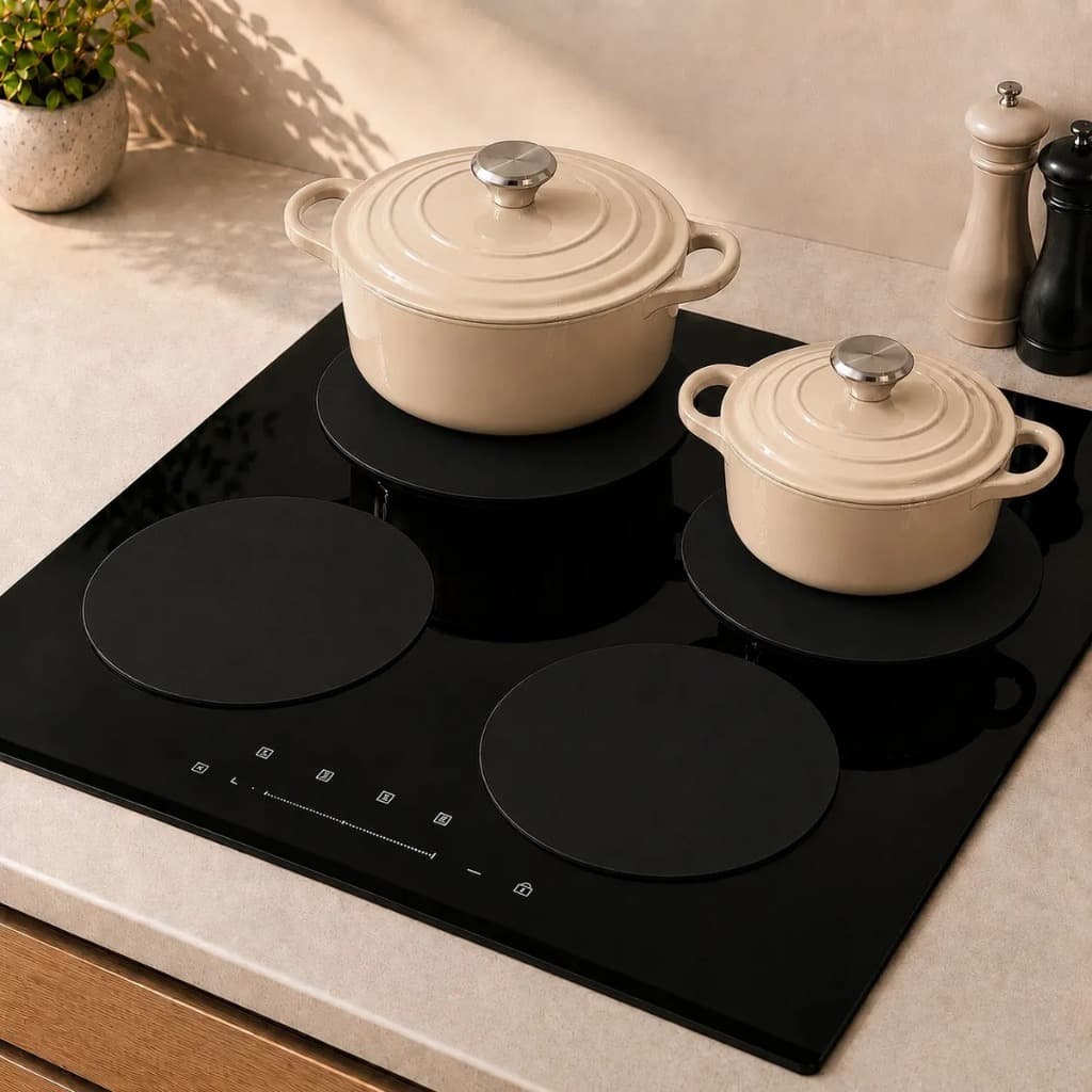Protetor Fogão Indução Silicone Kit 4 Und Tapete Cooktop