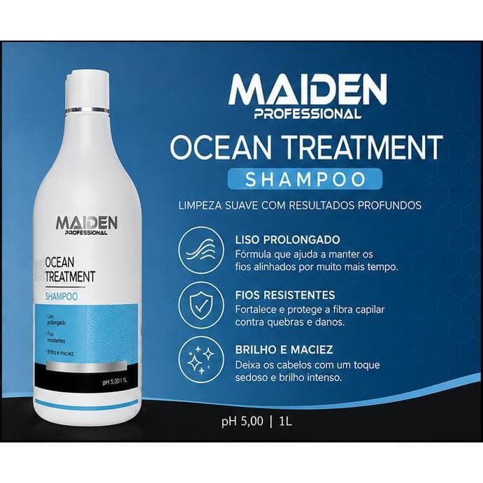 Shampoo Hidratante Ocean Treatment Maiden Professional 1 Litro