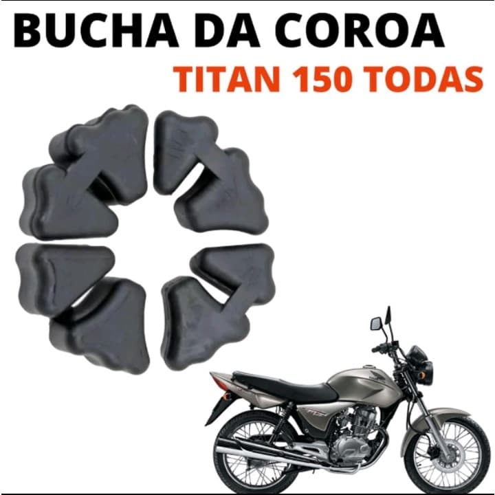 Kit bucha coxim coroa cg 150 todas