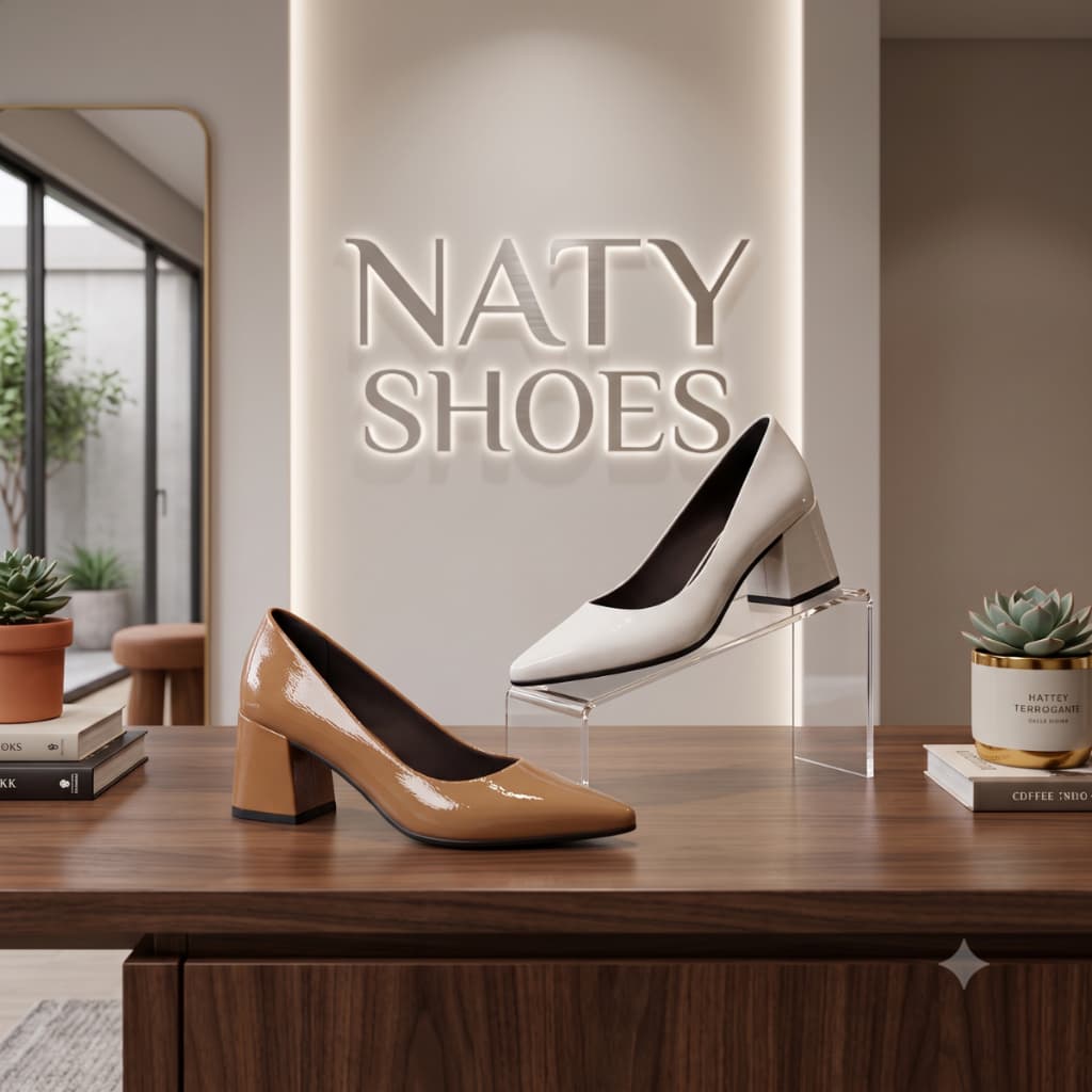 Kit 2 Pares Scarpin Bico Fino Salto de 6 cm Naty Shoes Elegante e Confortável Social