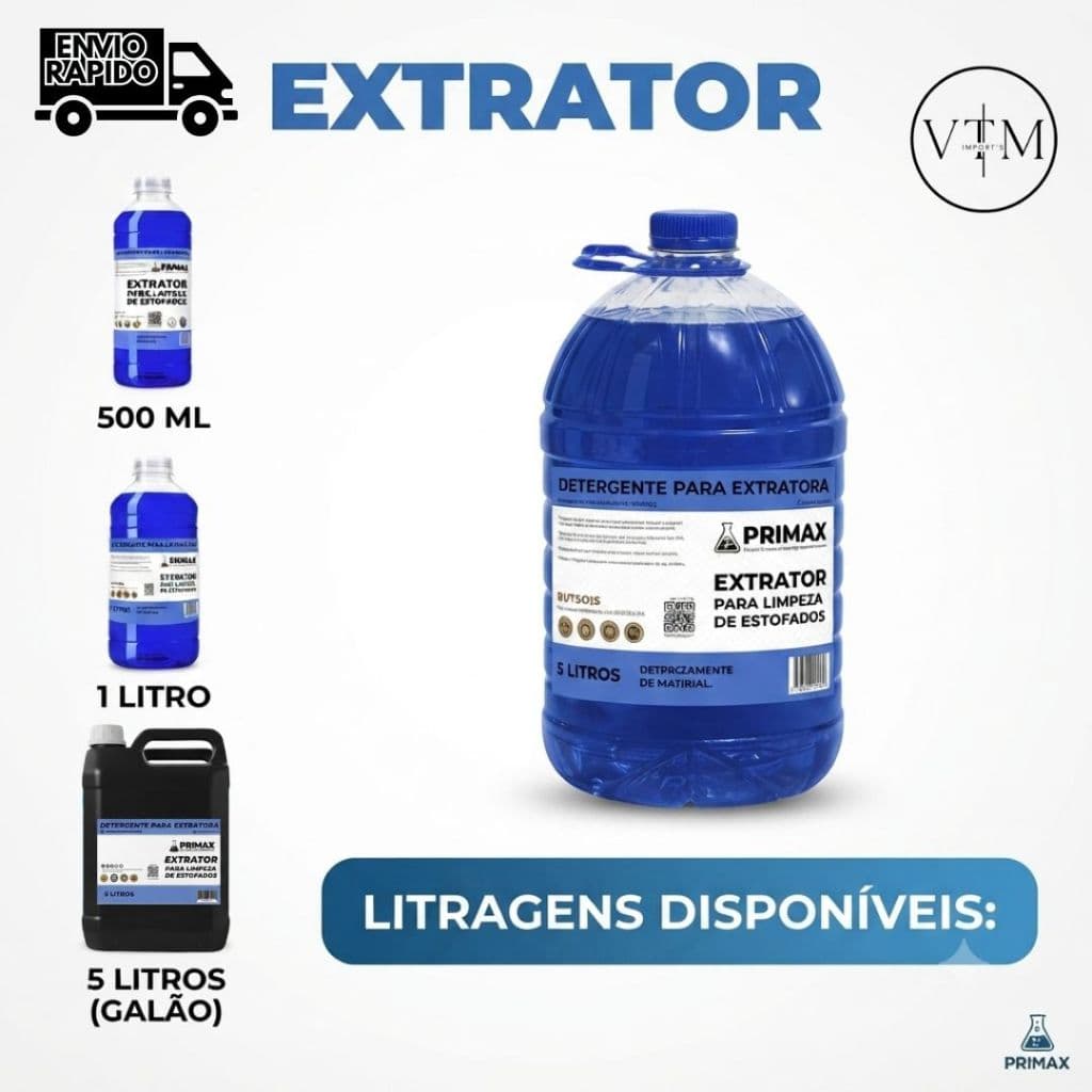 Extrator de Sujeiras e Manchas para Limpeza Pesada de Estofados Tapetes Carpetes Sofás Bancos e Colchões