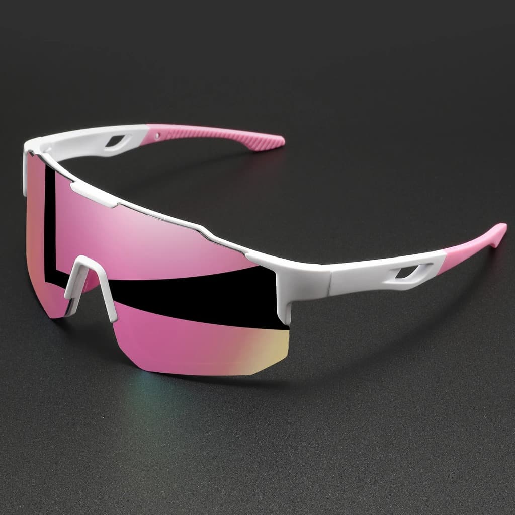 Óculos de Sol Esportivo para Ciclismo e Corrida Oversized UV400 - Rosa