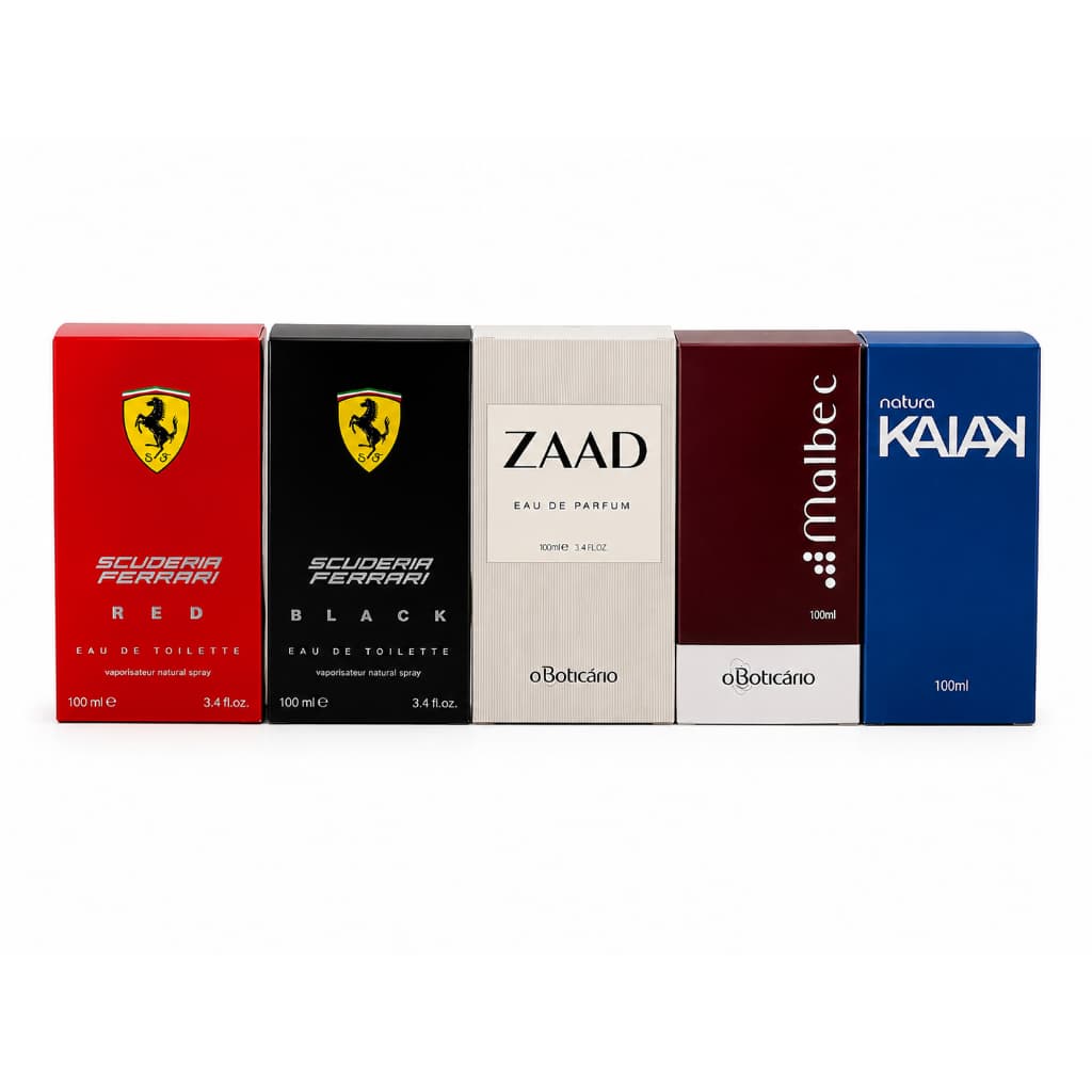 Kit 05 Perfumes Masculinos 100 Ml