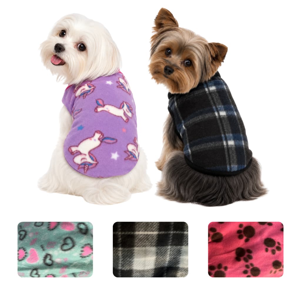 Roupa Roupinha Cachorro Gato Cães Pet Soft Quentinha Inverno Frio Pequeno e Médio Porte Xadrez e Estampada