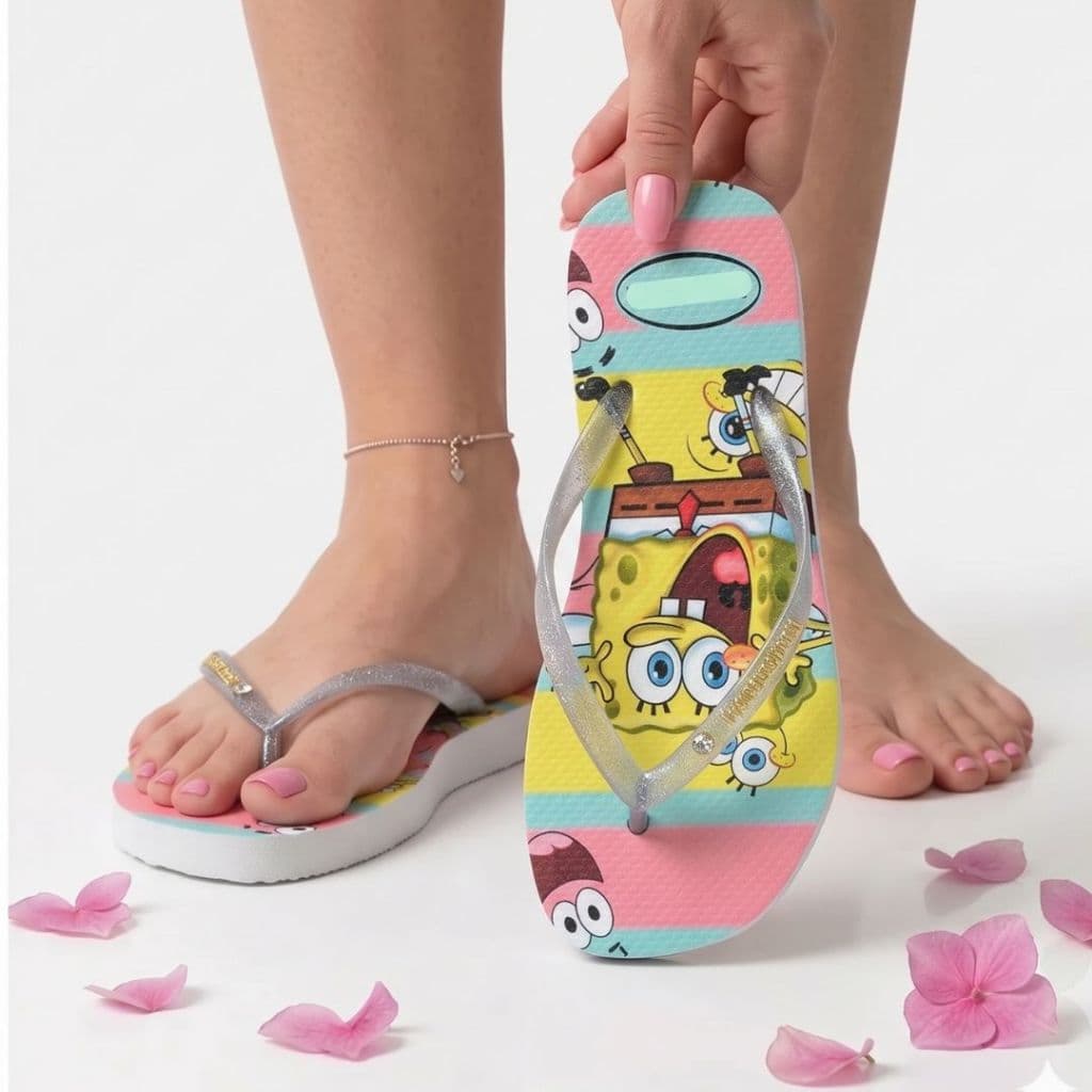 Chinelo  Personalizado Adulto e Infantil Menina e Menino Personagens Antiderrapante Leve e Macio.