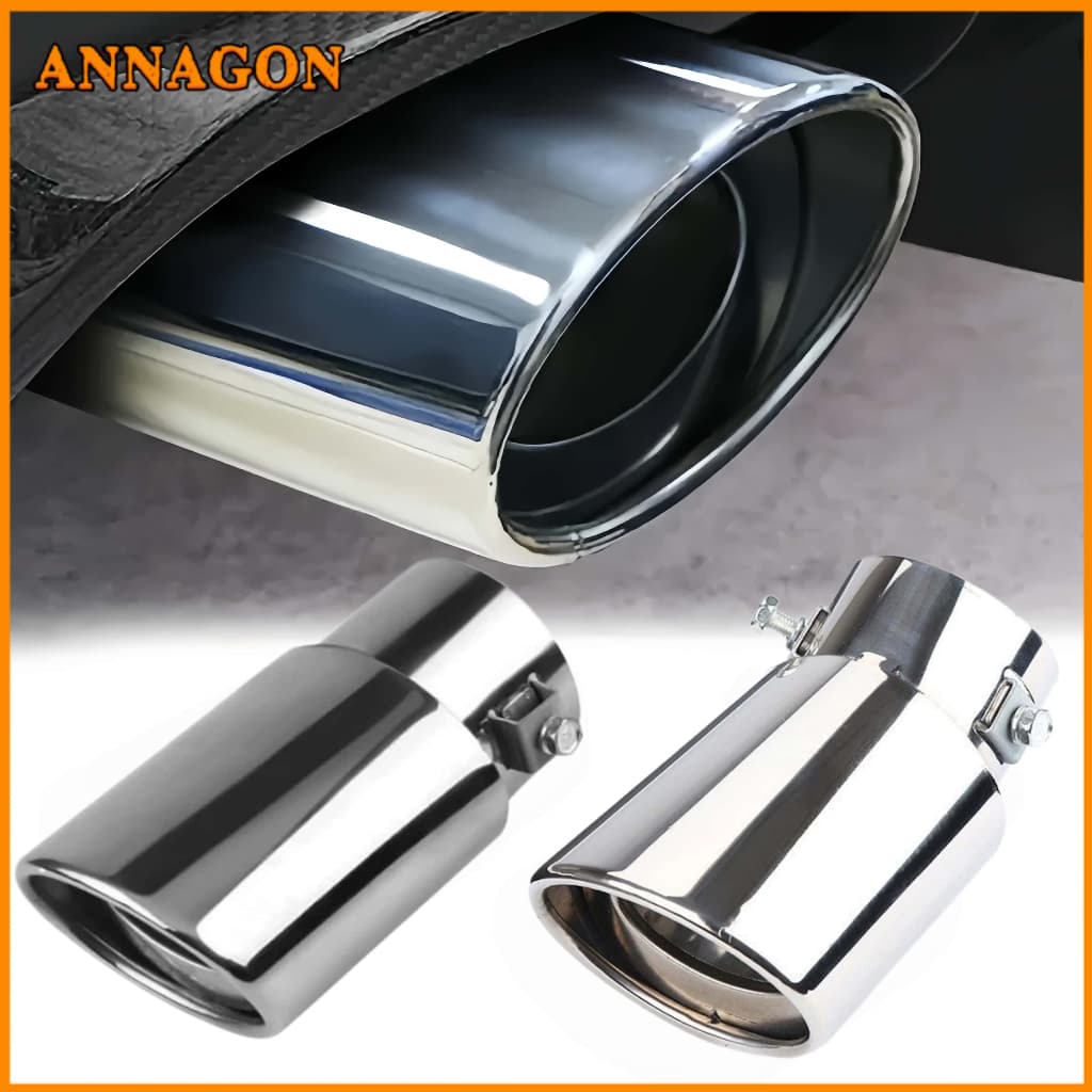 Ponteira Escapamento Aço Inox Saída 3 Polegadas Modelo Curvada ou Direto Universal