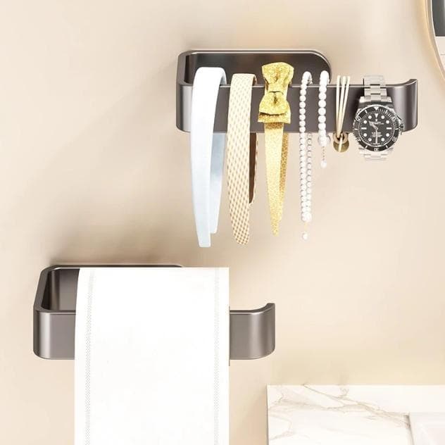 Suporte para papel higiênico sem necessidade de furar haste multifuncional para pendurar
