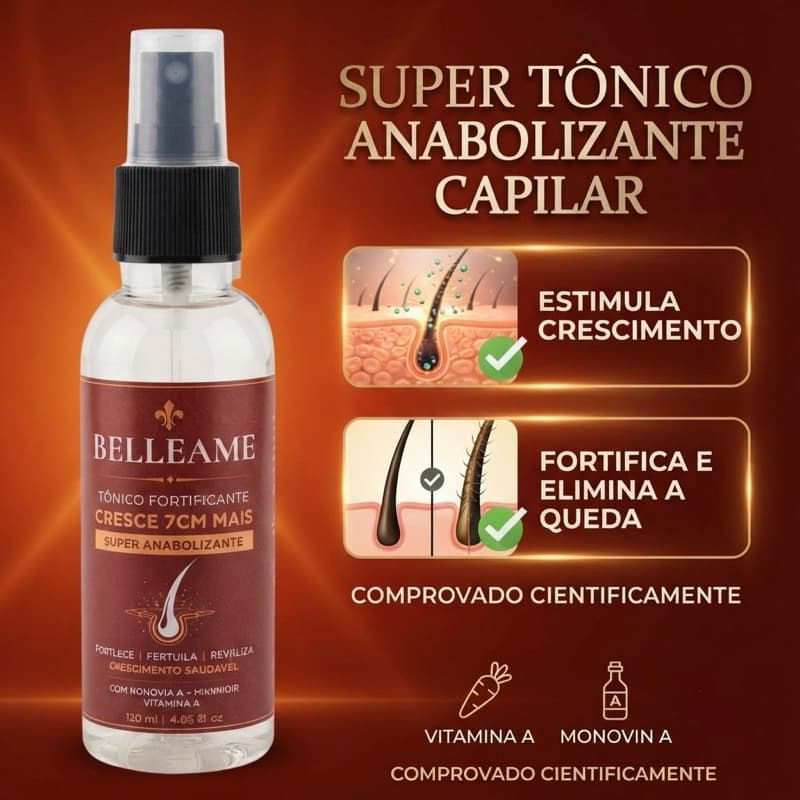 Cabelo Cresce Anabolizante Capilar Hidratação Fortificação Tônico Capilar Original (Embalagem Nova)