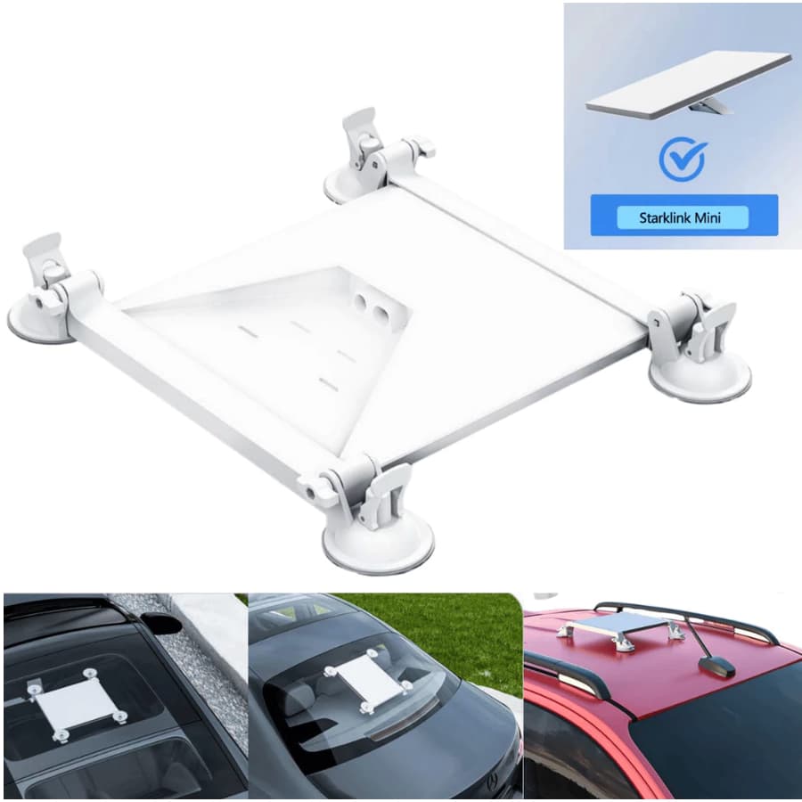 Suporte Para Antena Starlink Mini Wifi Fixação Teto Solar Carro Estável Reforçado Campers trailers