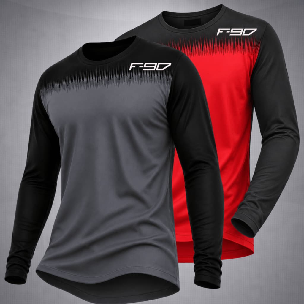 Kit 2 Camisetas Manga Longa Esportiva Dry Fit Academia Caminhada Corrida Cross Fit Promoção