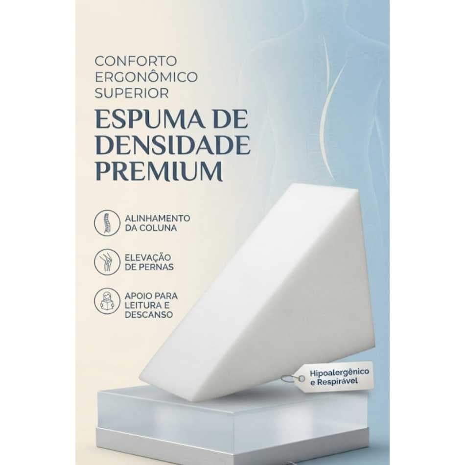 Espumas para Travesseiro Encosto Triangulo pos Cirugia Ortopetico