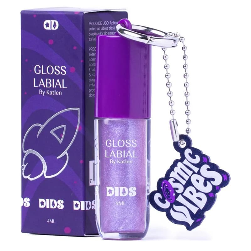 Gloss Labial  Ketlen Dos Rosas Cosmic Vibes 4ml | Brilho Labial Hidratante