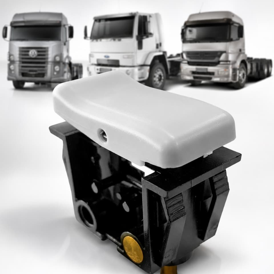 Botão Válvula Banco A Ar Caminhão VW Ford Cargo Mercedes Axor Constellation