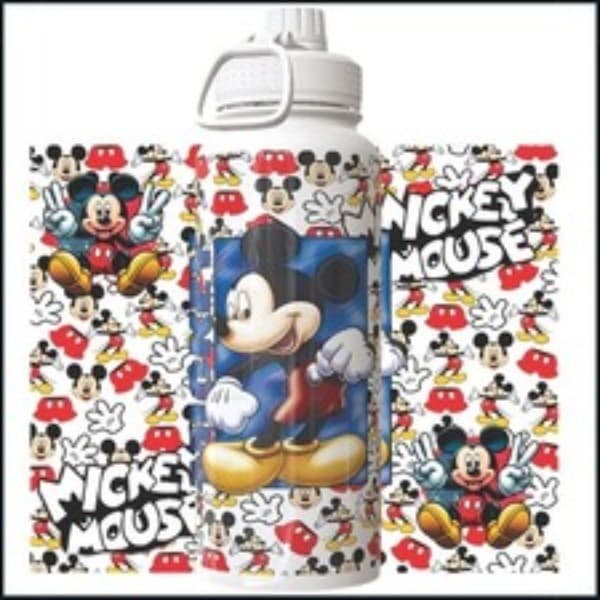 Garrafa Esportiva 800ml Estampada Personagens Com Tampa Rosca Resistente Ideal Para Uso Diário E Lazer