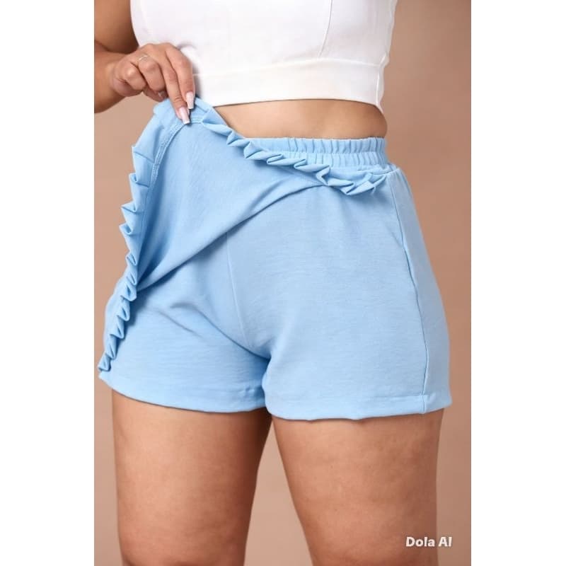 short saia duna sem  bolso  elásticos no cos  sem forro