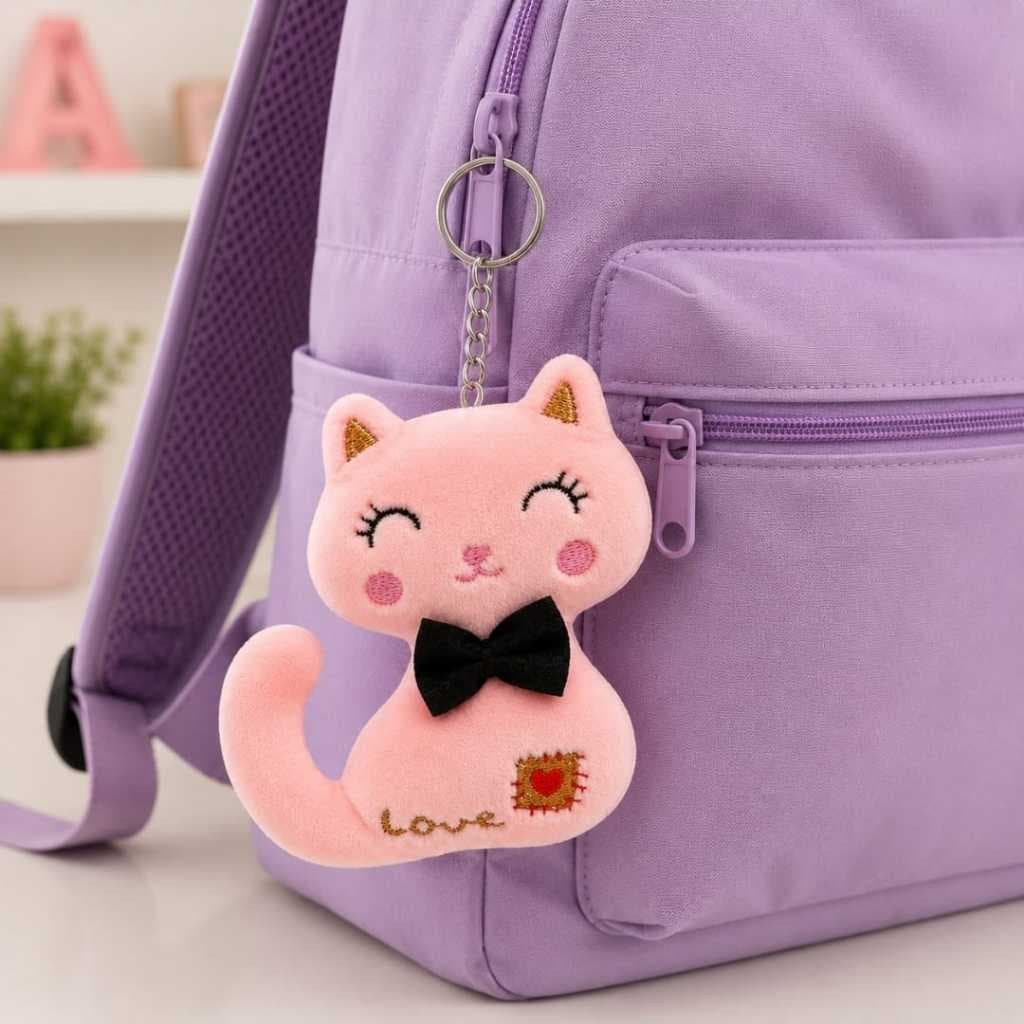 Chaveiro Mini Gato Pelúcia Gatinho Leve Fofo Para Mochilas Chaves Criança Adulto Lembrancinha.