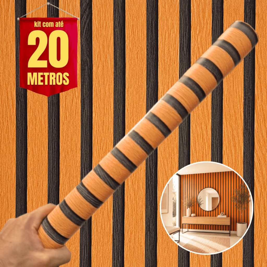 Papel De Parede Premium Madeira Ripado 3D Autocolante Lavável Quarto Sala Cozinha ENVIO IMEDIATO