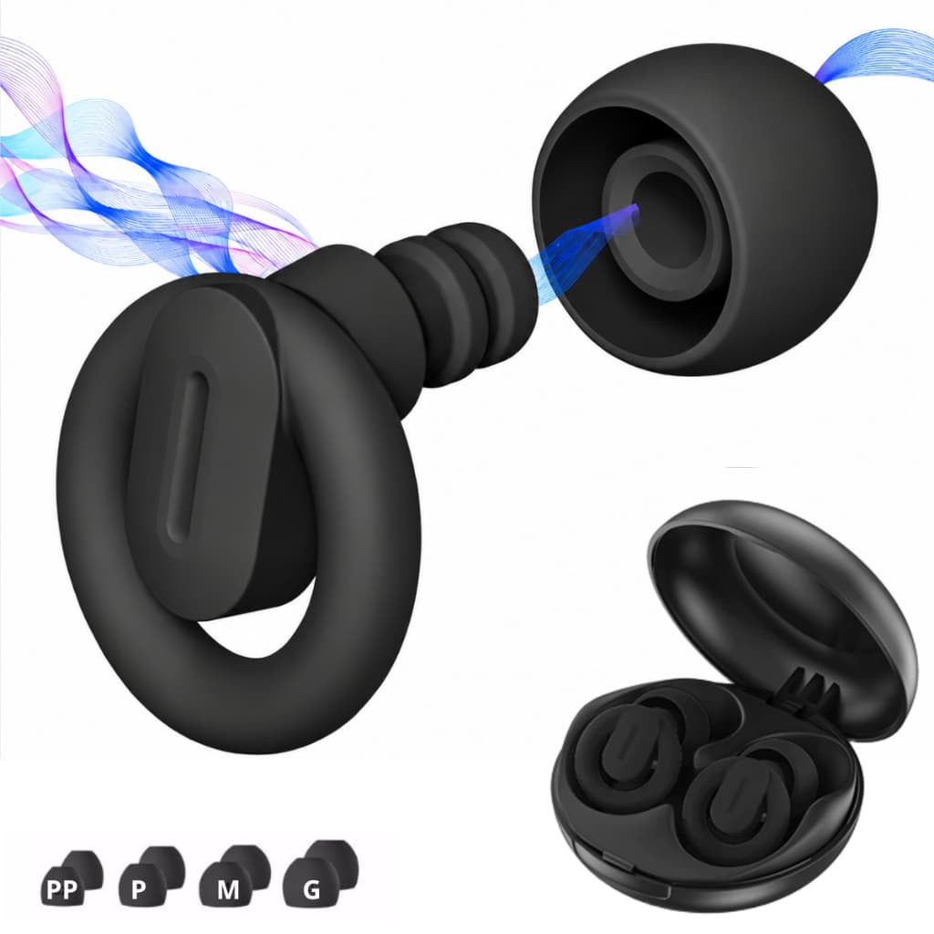 Tampão de Ouvido Silicone Anti Ruído Protetor Auricular para Dormir, Estudar, Viajar TDAH Autismo